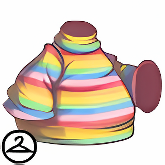 Maraquan Rainbow Striped Turtleneck