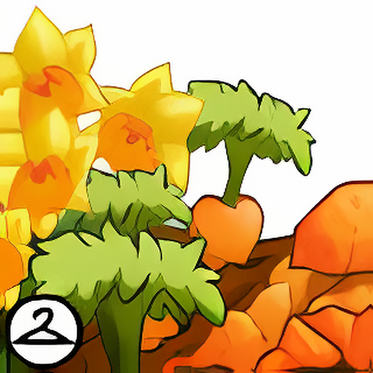 Daffodil and Carrot Garden Foreground