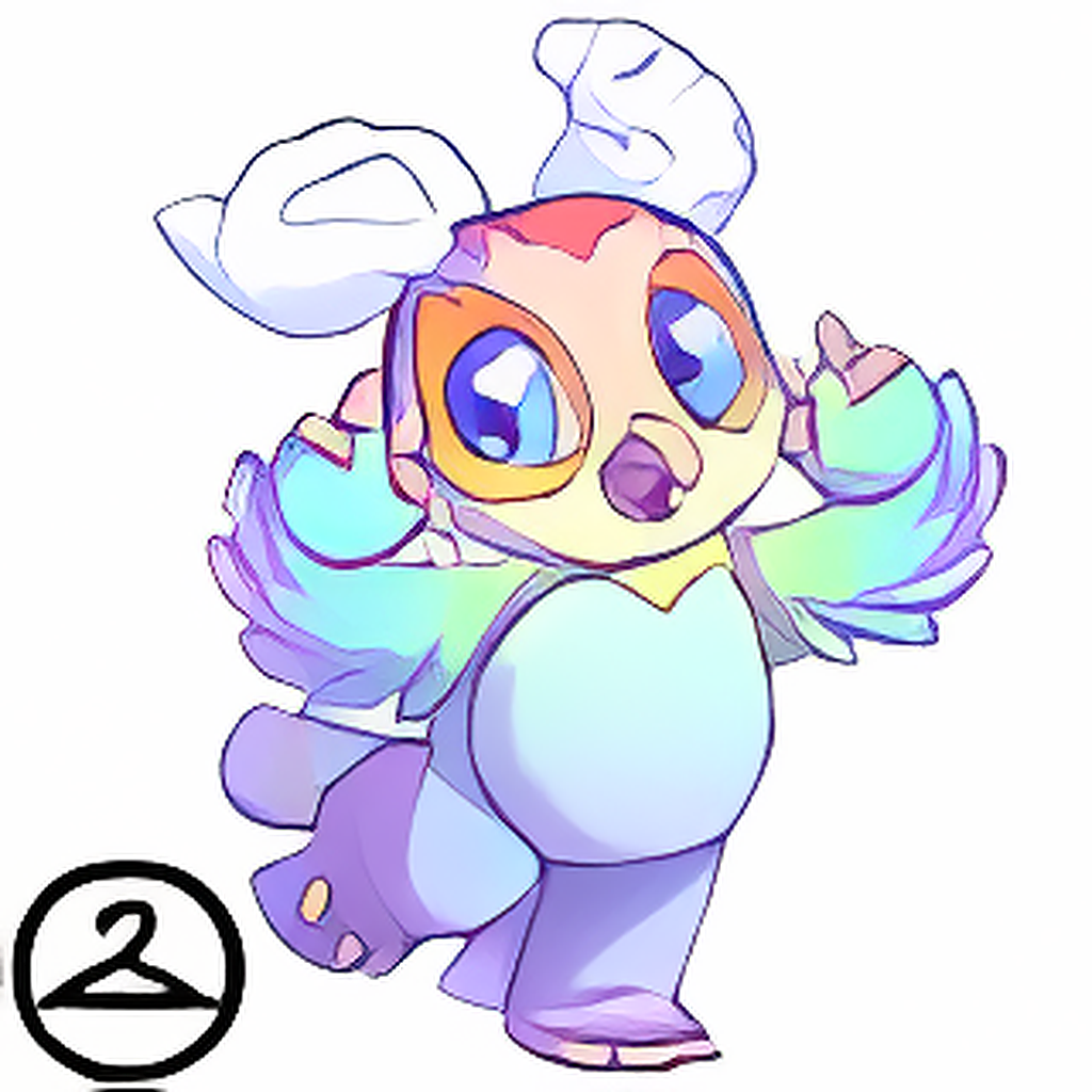 Prismatic Pastel: Adoring Rainbow Vandagyre
