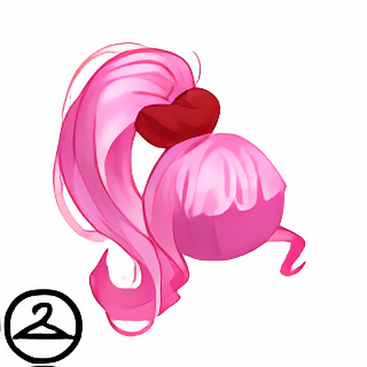 Lovely Pink Ponytail Wig