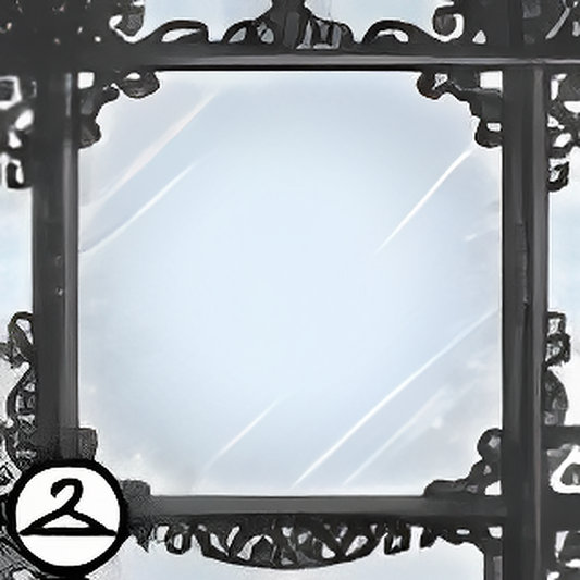 Dyeworks Black: Ornate Frosted Window Foreground