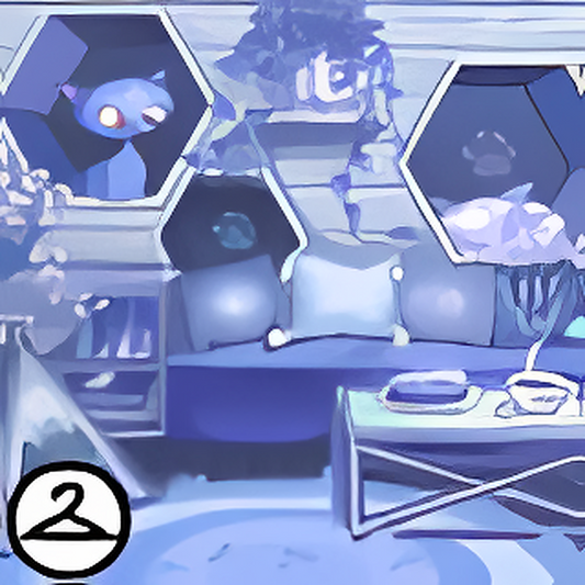 Dyeworks Blue: Kadoatie Cafe Background