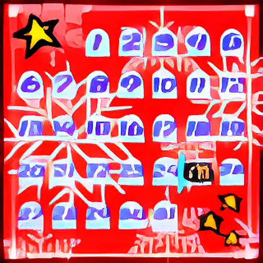 Snowflake Chocolate Advent Calendar