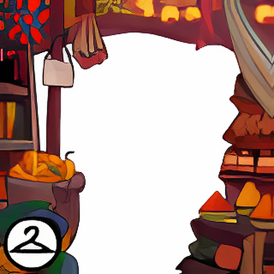 Vibrant Market Stall Foreground