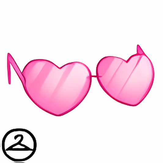 Lovely Heart Glasses