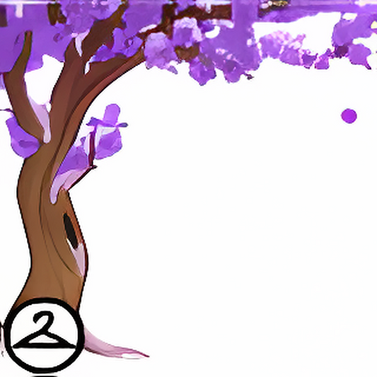 Dyeworks Lavender: Snowy Cherry Blossom Side Tree