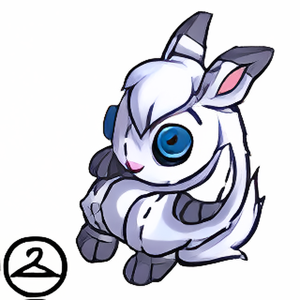 Overstuffed Snowbunny Plushie Handheld