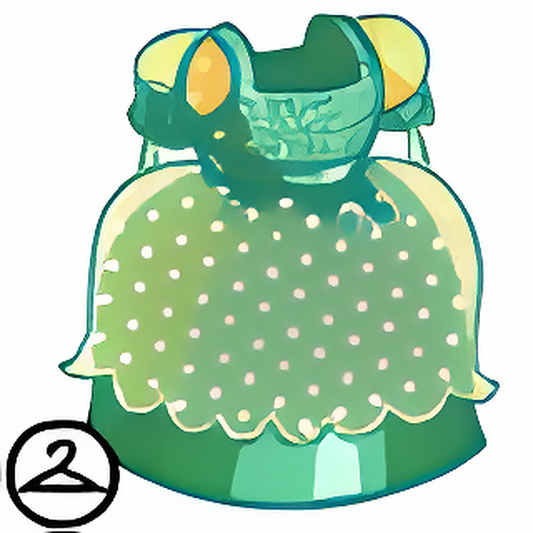 Dyeworks Green: Baby Polka Dot Dress