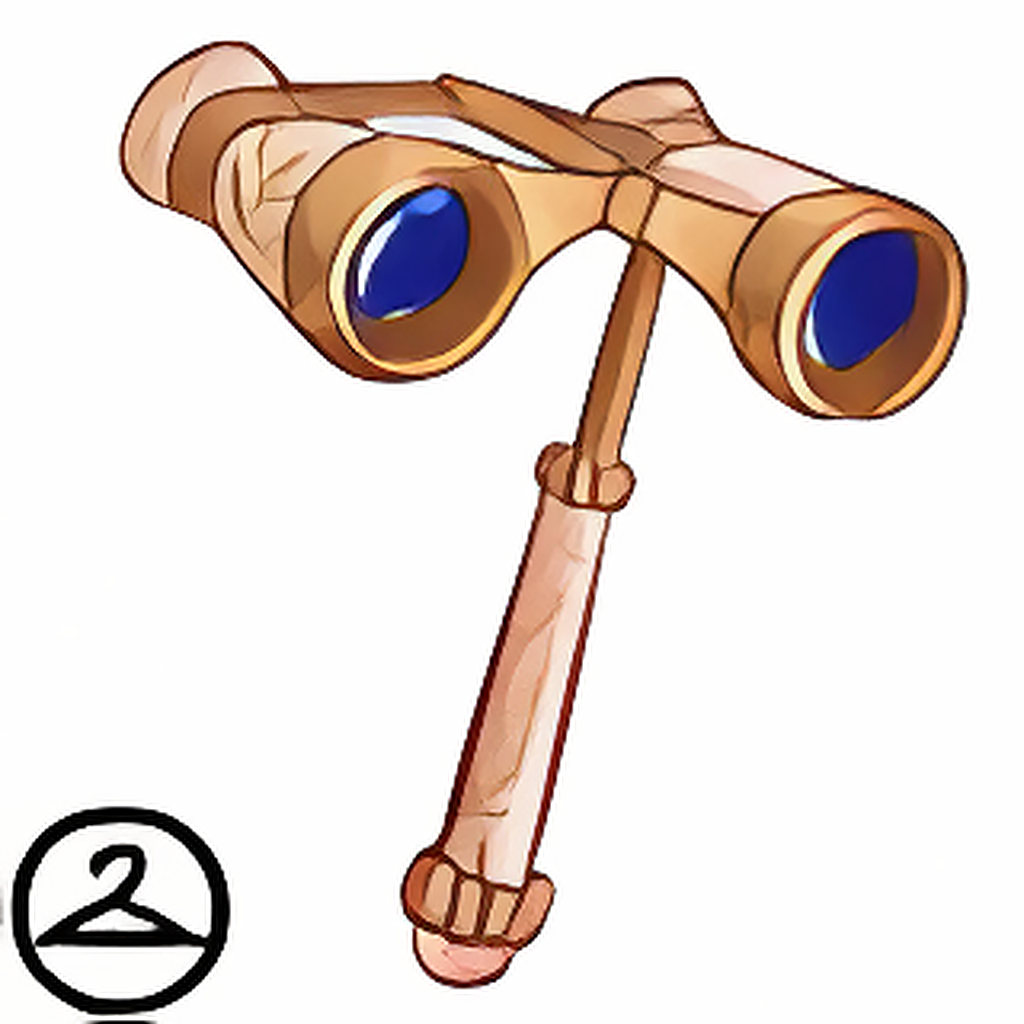 Golden Embellished Binoculars