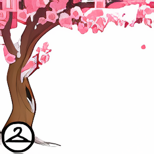 Snowy Cherry Blossom Side Tree