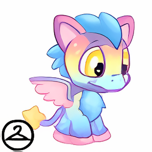 Pastel Lumidrax Petpet Companion Foreground