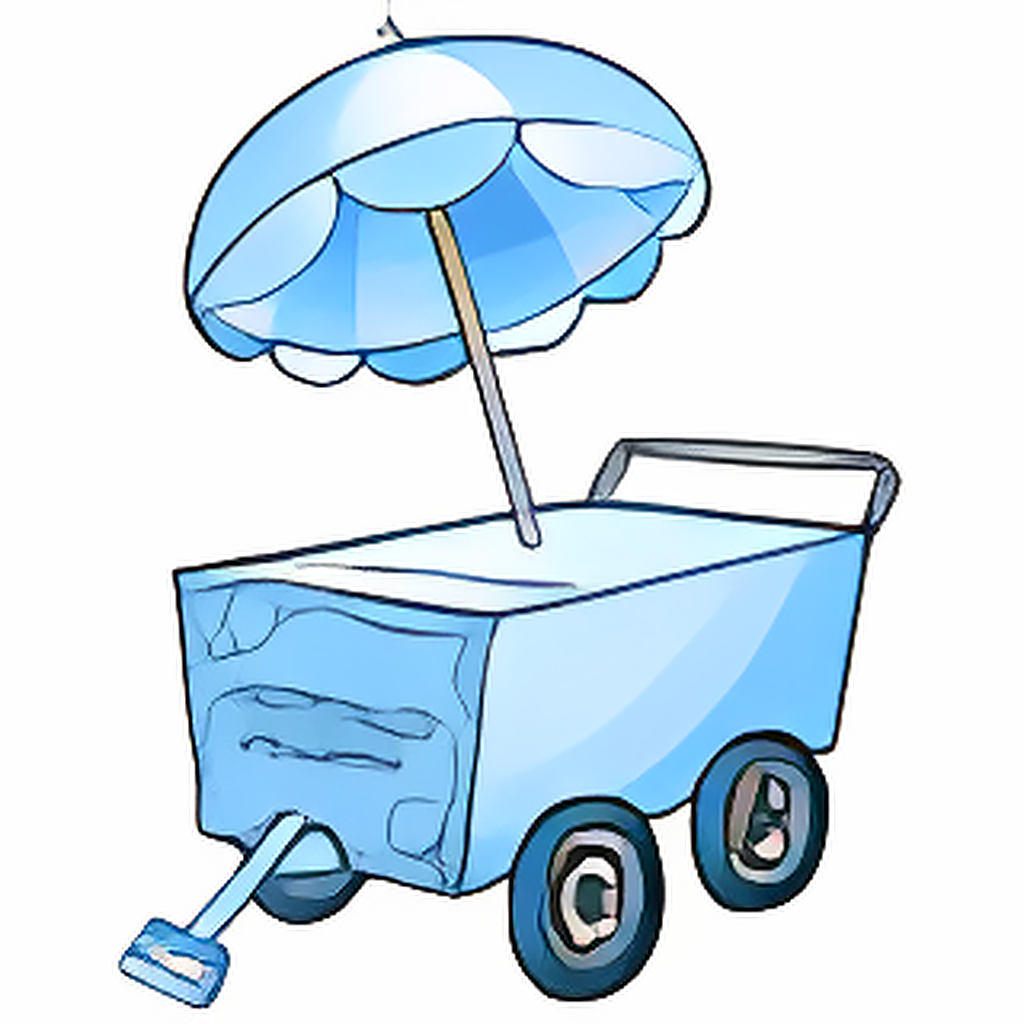 Pull Along Ice Cream Cart