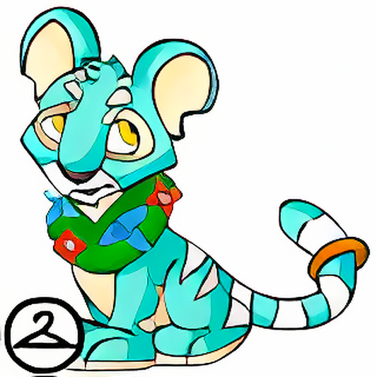 Prismatic Cyan: Tropical Island Kougra