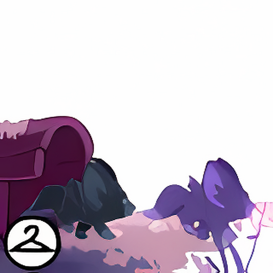Dyeworks Void Black: Playful Faellies on a Moss Log Foreground