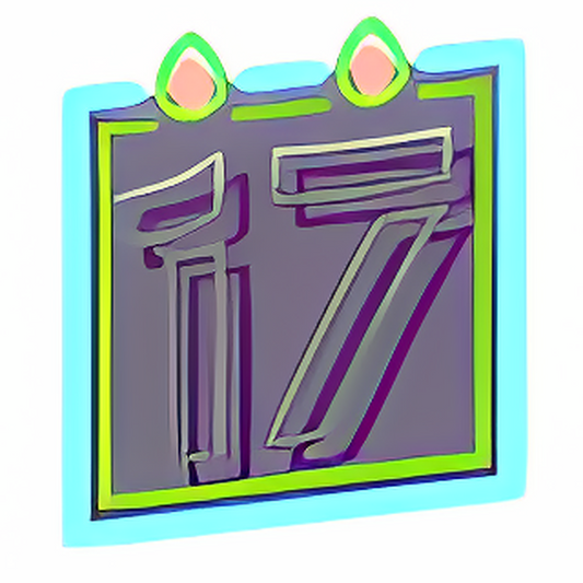 17th Cyberpunk Birthday Wish Candle