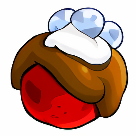 Baked Apple with Snowberries