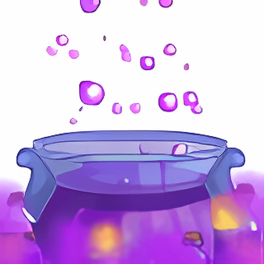 Purple Royal Potionery Valentines Foreground Collectible
