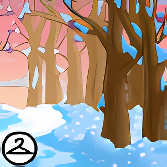 Frosted Plum Orchard Background