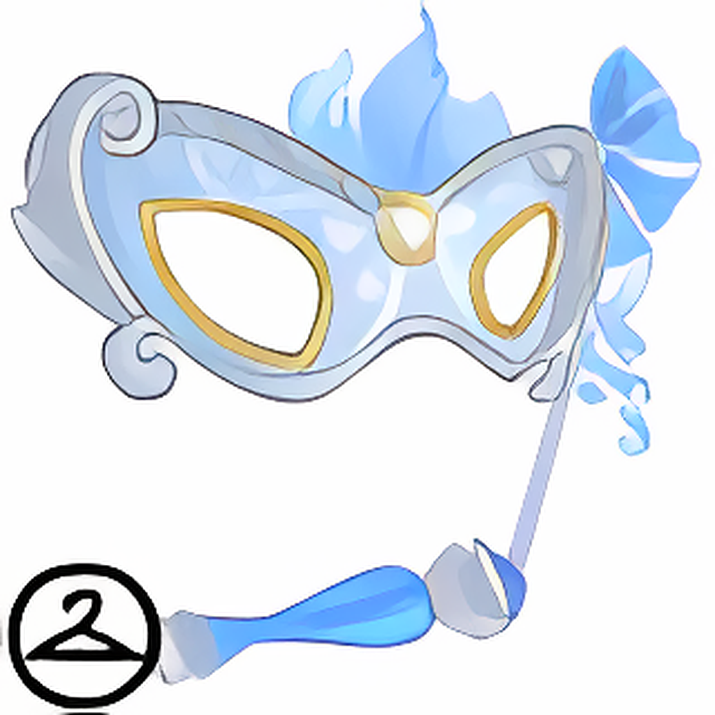 MME17-S2b: Sparkling Blue Ball Mask