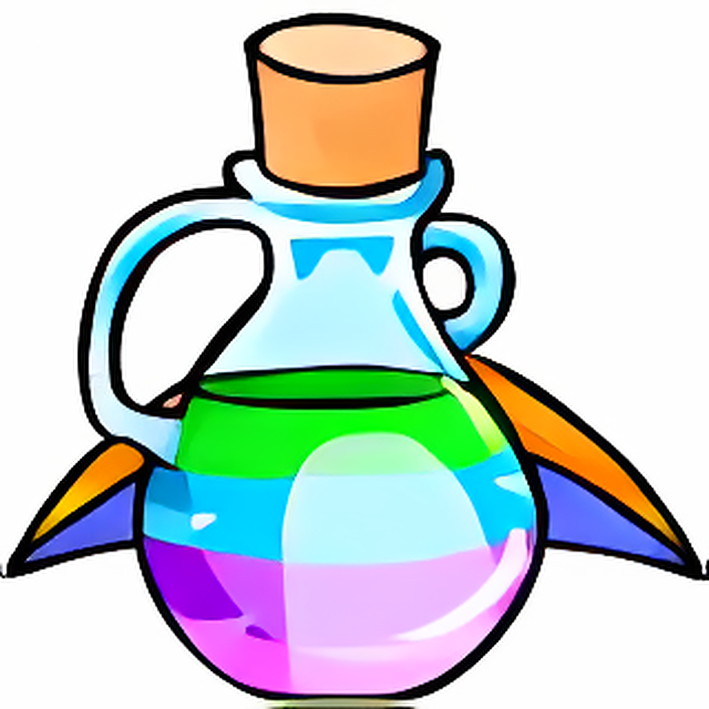 Rainbow Poogle Morphing Potion