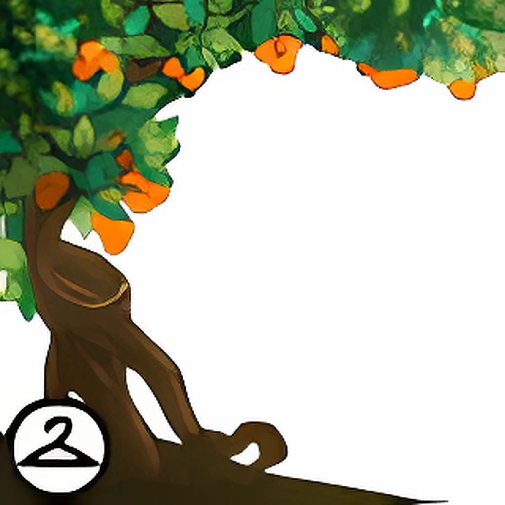 Tangerine Side Tree