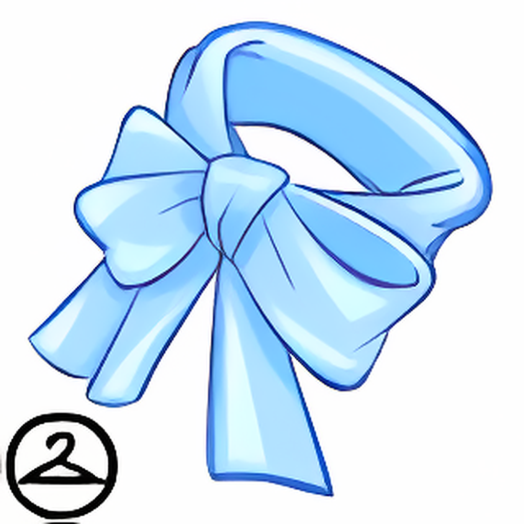 Dyeworks Light Blue: Big Bow Scarf