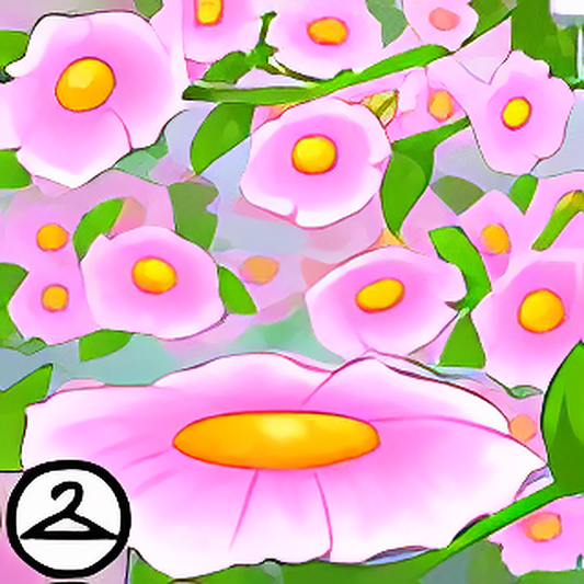 Oversized Flower Garden Background