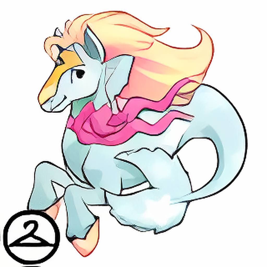 Prismatic Light Blue: Celebratory Anniversary Peophin