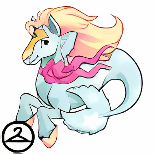 Prismatic Light Blue: Celebratory Anniversary Peophin