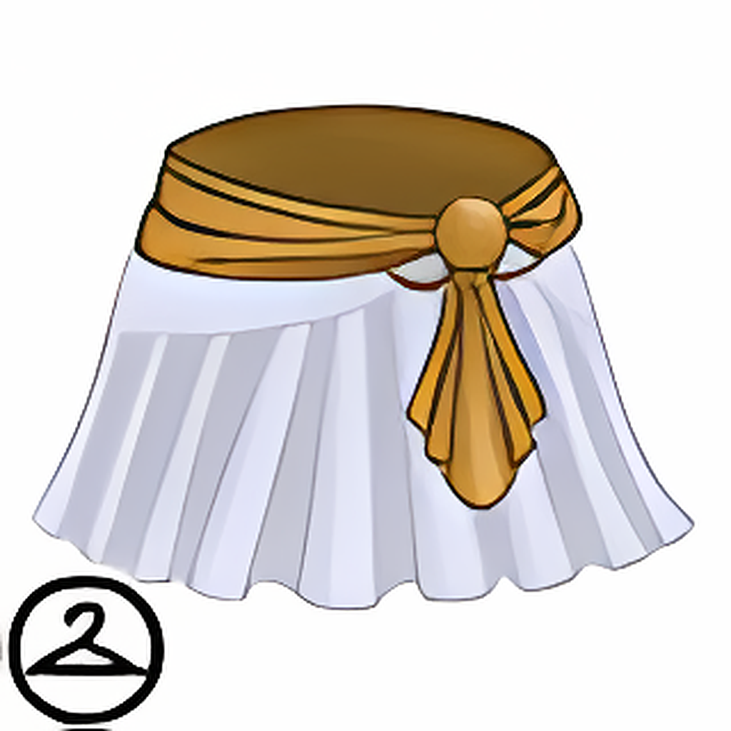 White Pleated Skirt