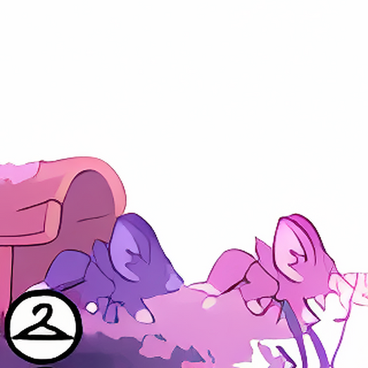 Dyeworks Void Purple: Playful Faellies on a Moss Log Foreground