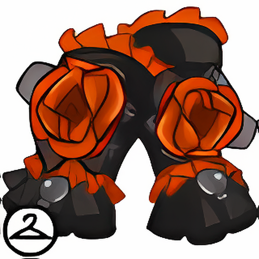 Halloween Rose Gloves