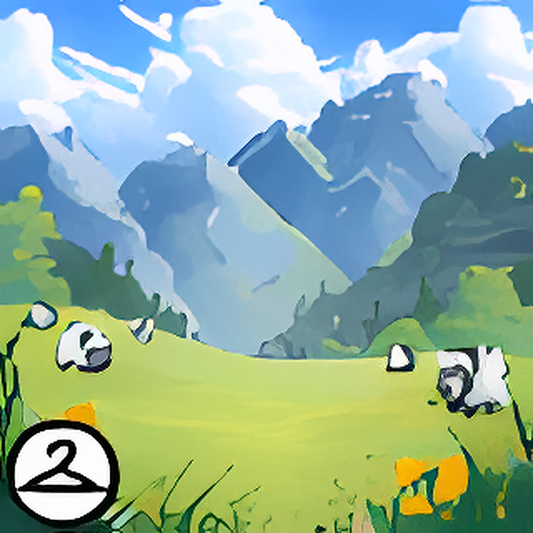 Spring Mountainside Background