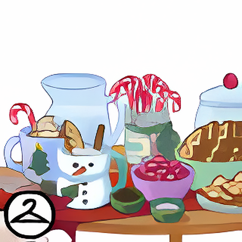Hot Chocolate and Gingerbread Cookies Station Foreground