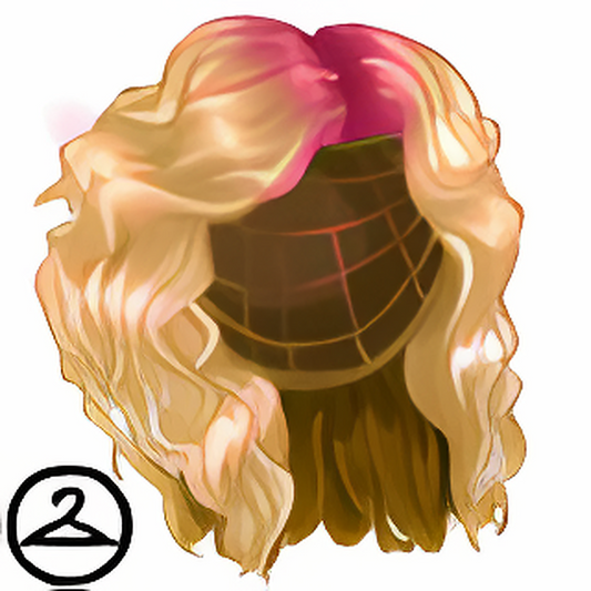 Dyeworks Pink: Summer Orange Root Blonde Wig