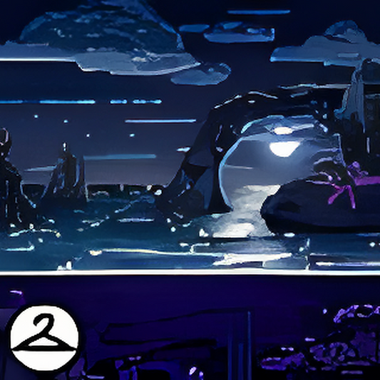 Dyeworks Black: Dusk in the Water Background