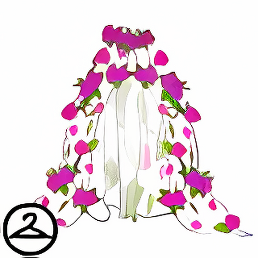 Dyeworks White: Summery Floral Cape