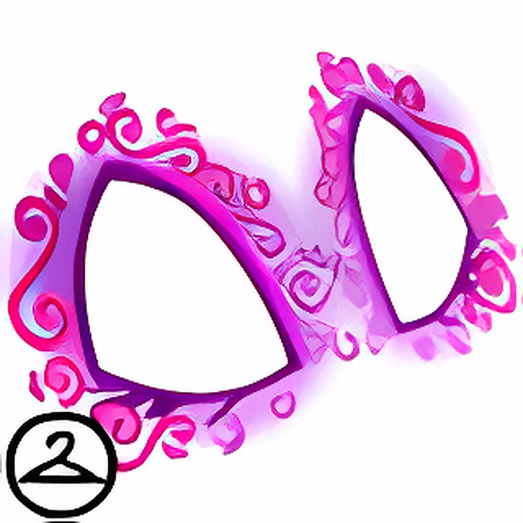 Magenta Swirl Face Paint