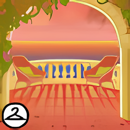 Sunset Balcony Background