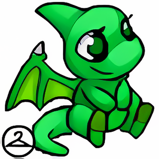 Habbo Hotel Green Shoyru
