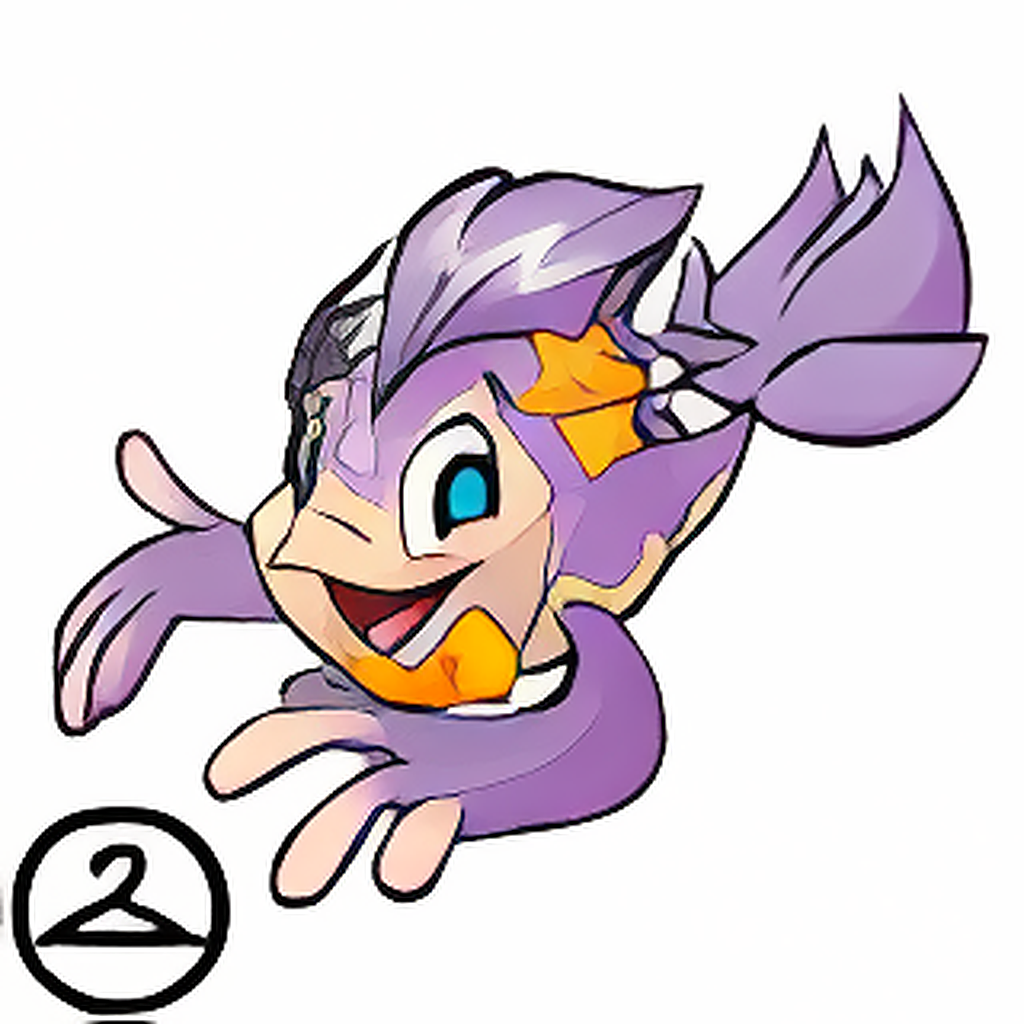 Prismatic Purple: Celebratory Anniversary Koi
