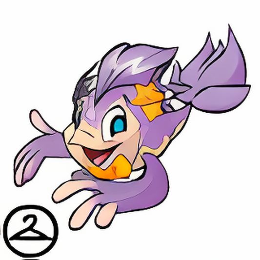 Prismatic Purple: Celebratory Anniversary Koi