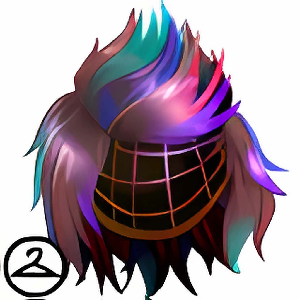 Spiky Multicolour Wig