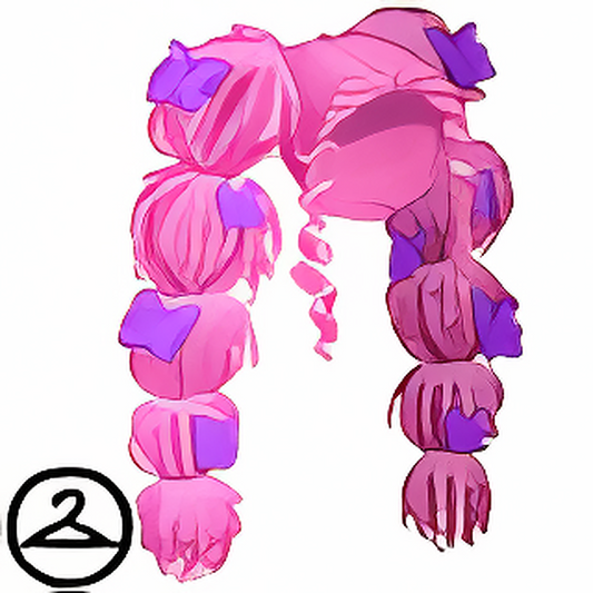 Maraquan Butterfly Bubble Braids Wig