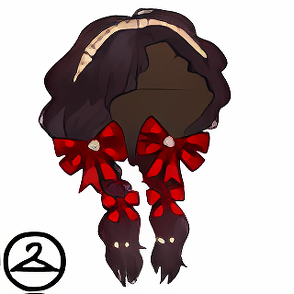 Holiday Hair Bow Wig