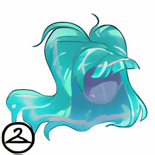 Dyeworks Aquamarine: Maraquan Magical Hair Usuki Wig