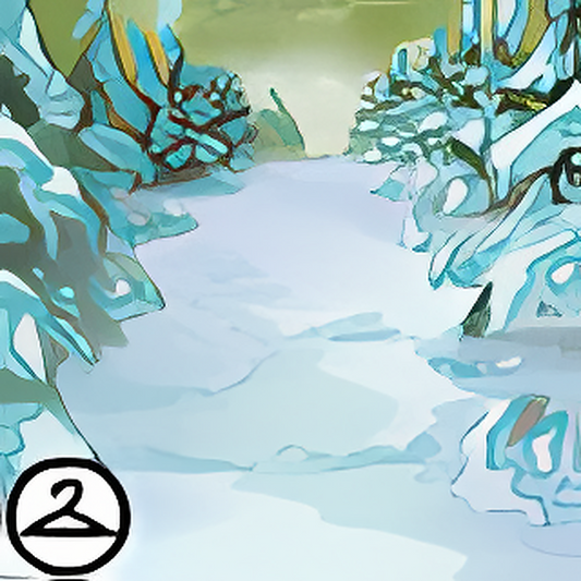Peaceful Winter Trees Background