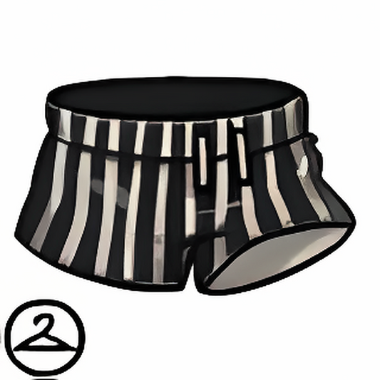 Goth Striped Swim Trunks