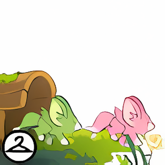 Playful Faellies on a Moss Log Foreground