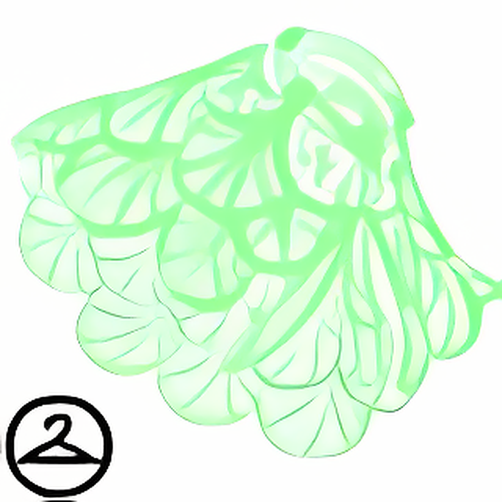 Dyeworks Mint: Sheer Scalloped Maraquan Cape